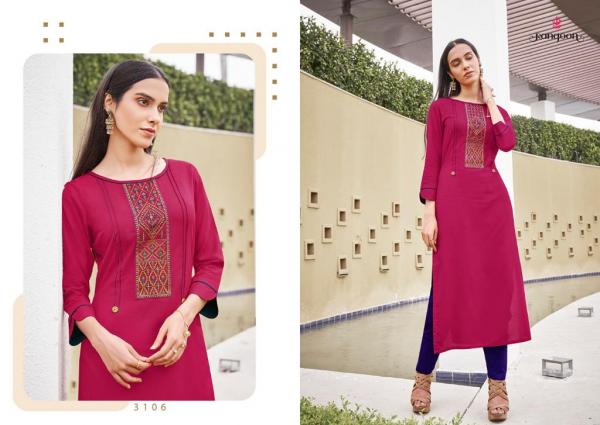 Rangoon Park 3 Rayon Designer Kurti